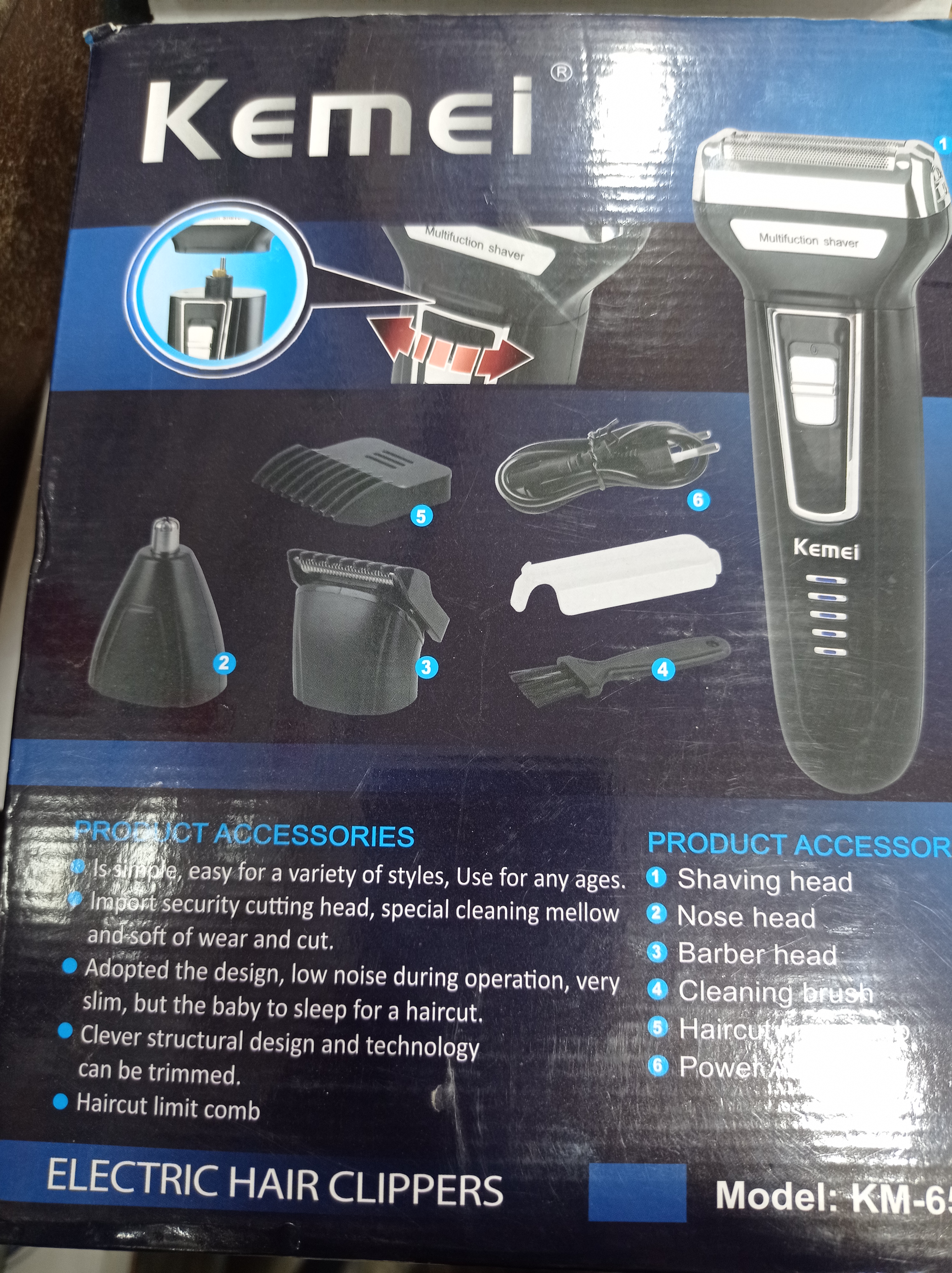 ریش تراش سه کاره کیمی KM-655